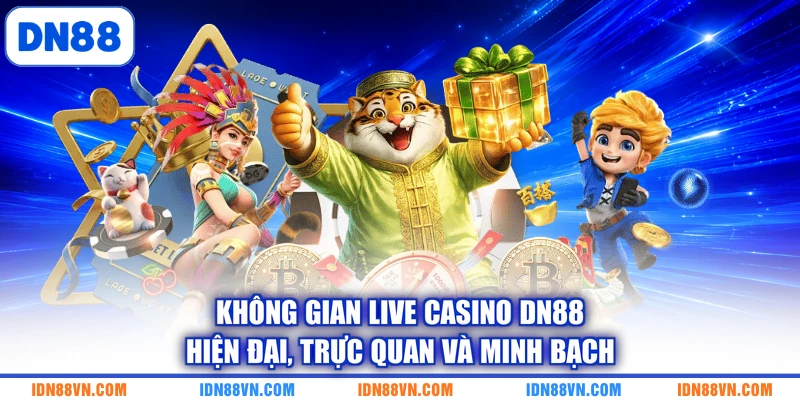 Không gian Live Casino DN88 hiện đại, trực quan và minh bạch